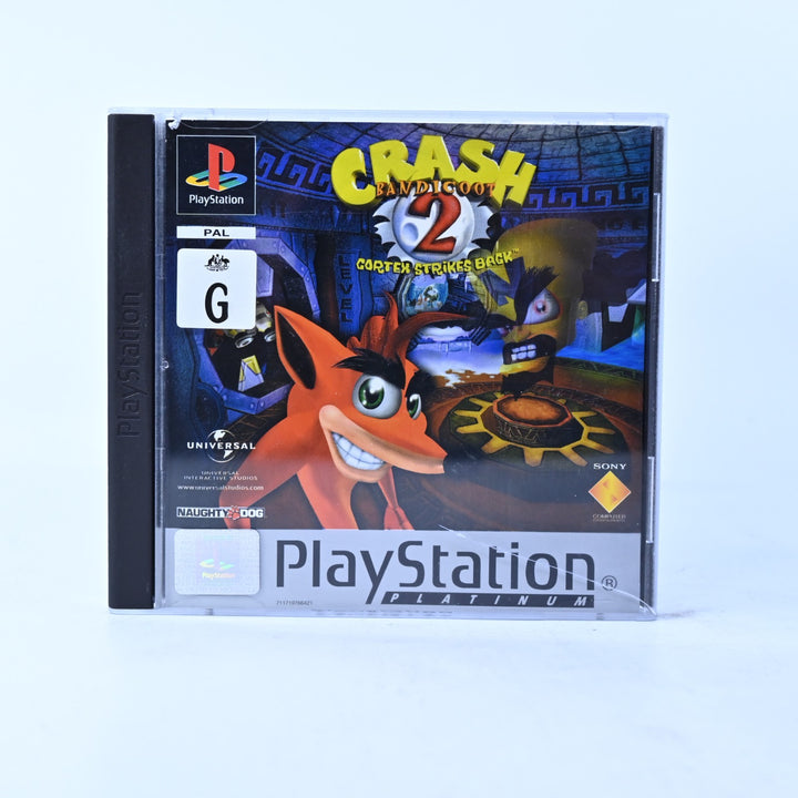 Crash Bandicoot 2: Cortex Strikes Back - Sony Playstation 1 / PS1 Game + Manual
