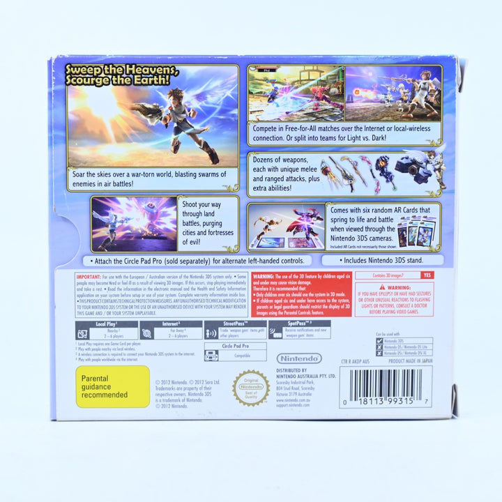 Kid Icarus Uprising - Nintendo 3DS Game - PAL + Manual + Sealed Cards!
