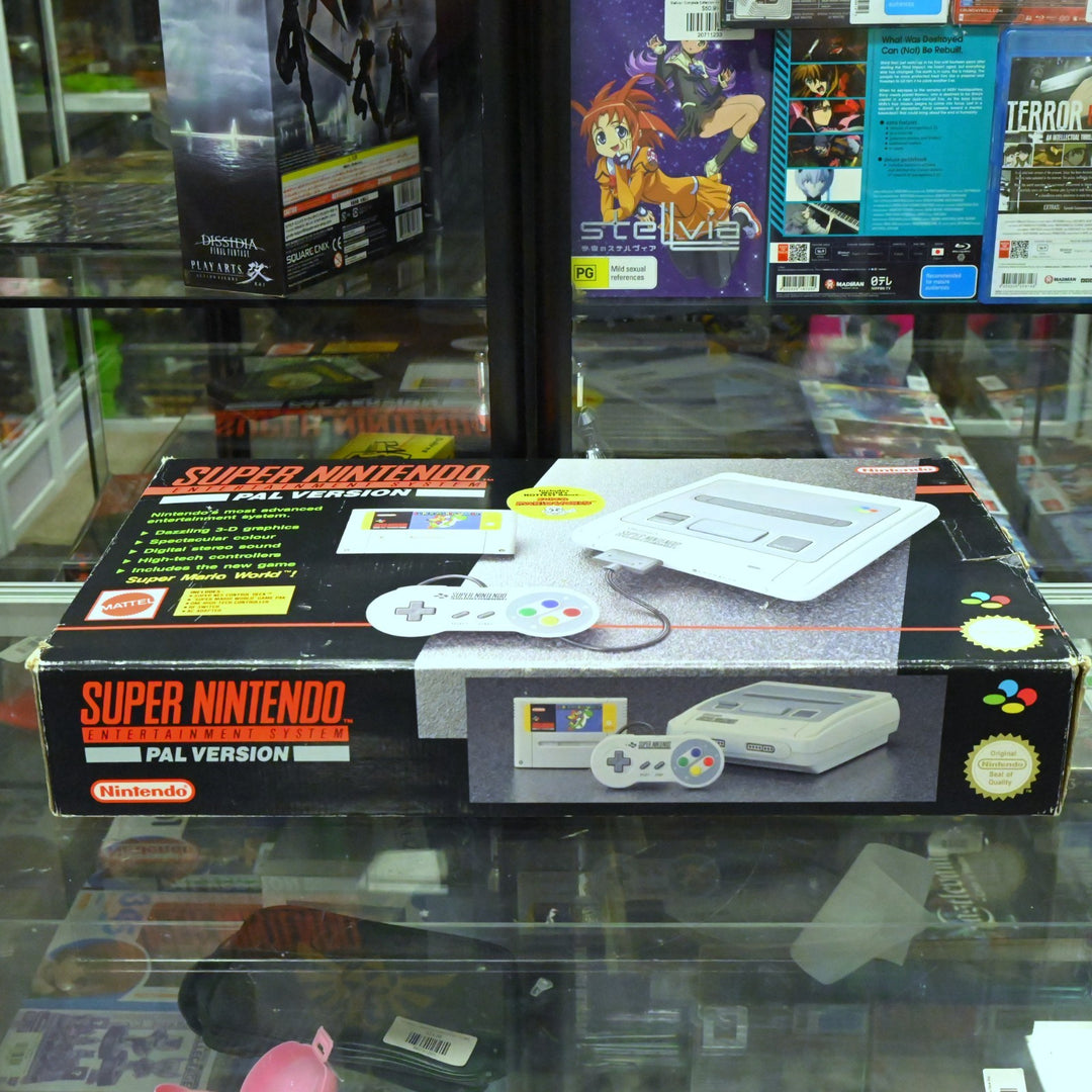 Super Nintendo Boxed Console + Super Mario World - SNES Boxed Console - PAL