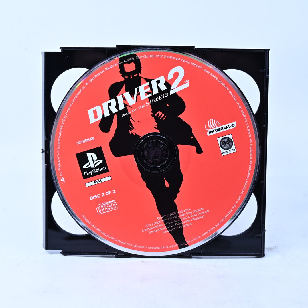 Driver 2: Back on The Streets - Sony Playstation 1 / PS1 Game + Manual - PAL