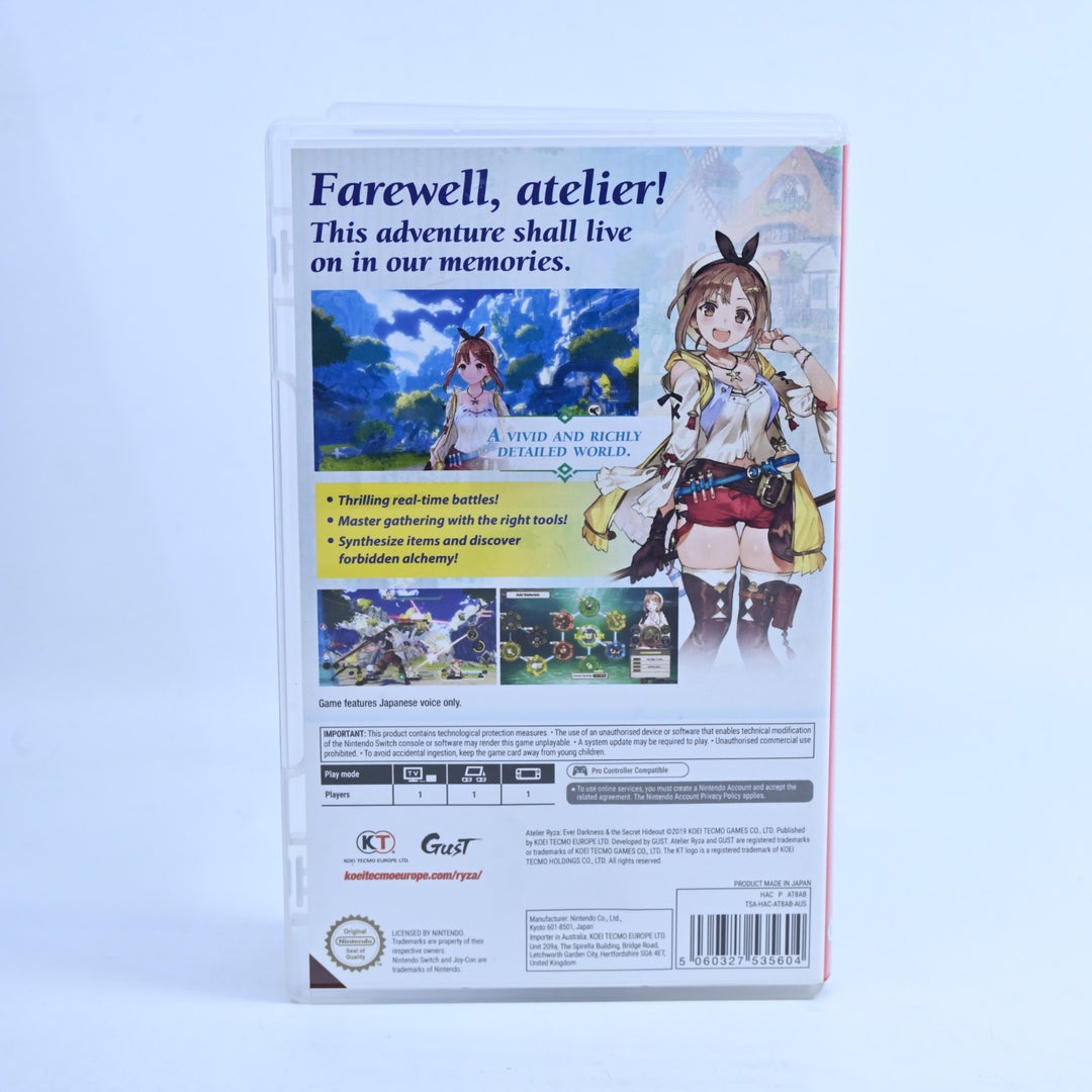 Atelier Ryza: Ever Darkness and the Secret Hideout - Nintendo Switch Game