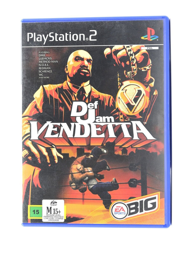 Def Jam VENDETTA - No Manual - Sony Playstation 2 / PS2 Game - PAL - FREE POST!