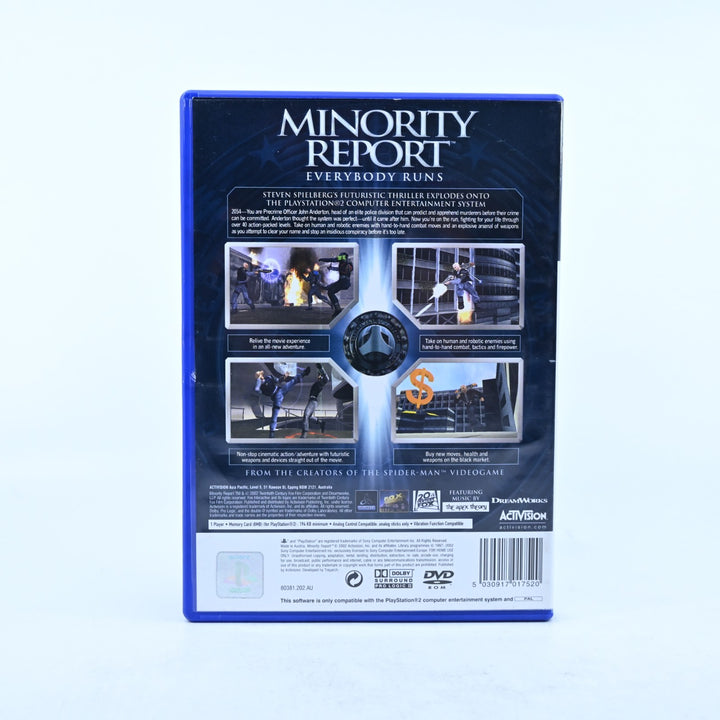 Minority Report - Sony Playstation 2 / PS2 Game + Manual - PAL - MINT DISC!