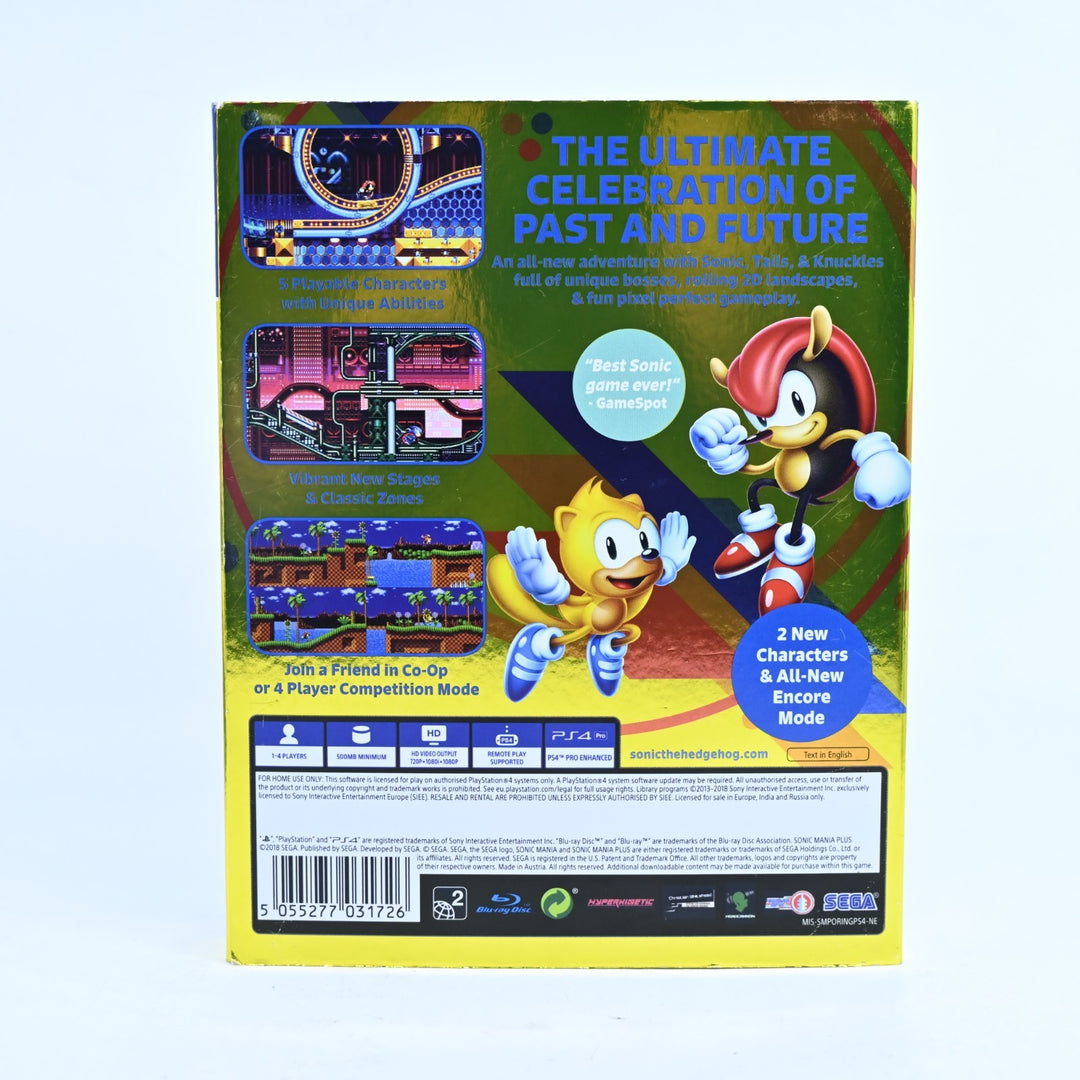 Sonic Mania Plus - Sony Playstation 4 / PS4 Game - MINT DISC!