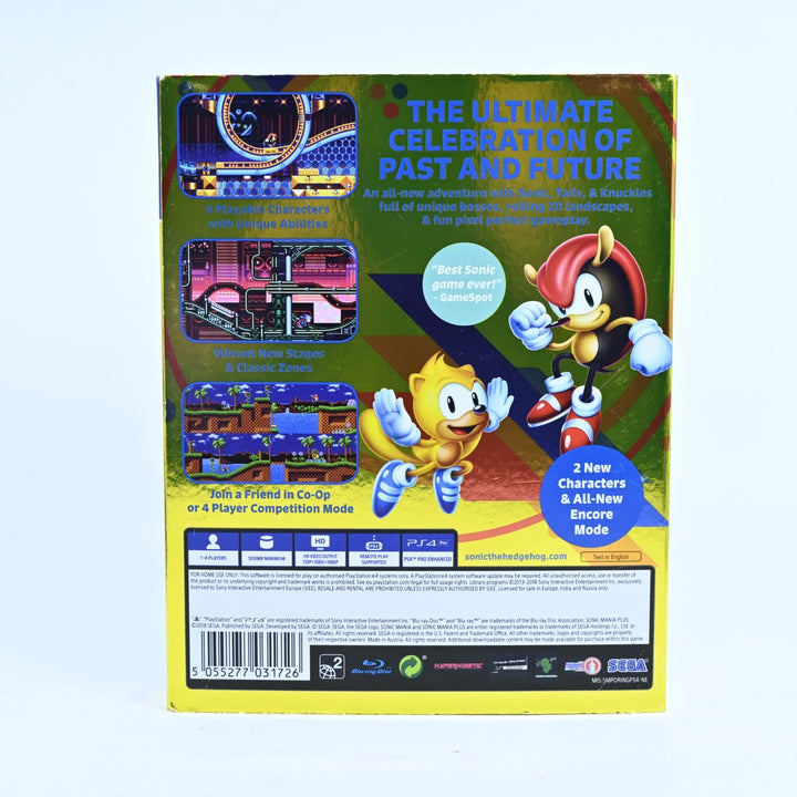 Sonic Mania Plus - Sony Playstation 4 / PS4 Game - MINT DISC!