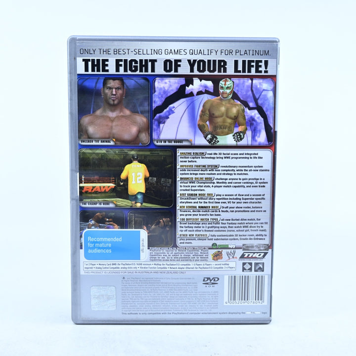 WWE SmackDown! Vs. Raw 2006 - Sony Playstation 2 / PS2 Game + Manual – PAL