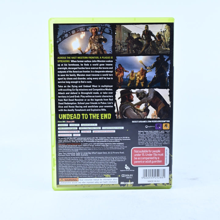 Red Dead Redemption: Undead Nightmare - Xbox 360 Game + Manual - MINT DISC!