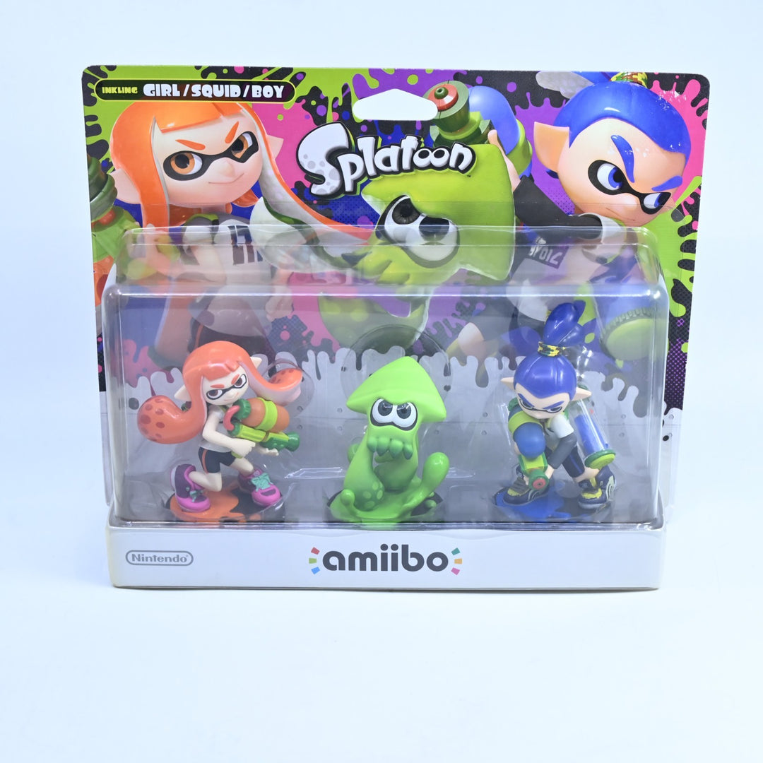 SEALED! Inkling Girl/Squid/Boy Amiibo Set - Splatoon - Toy - FREE POST!
