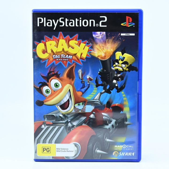Crash Tag Team Racing - Sony Playstation 2 / PS2 Game + Manual - FREE POST!