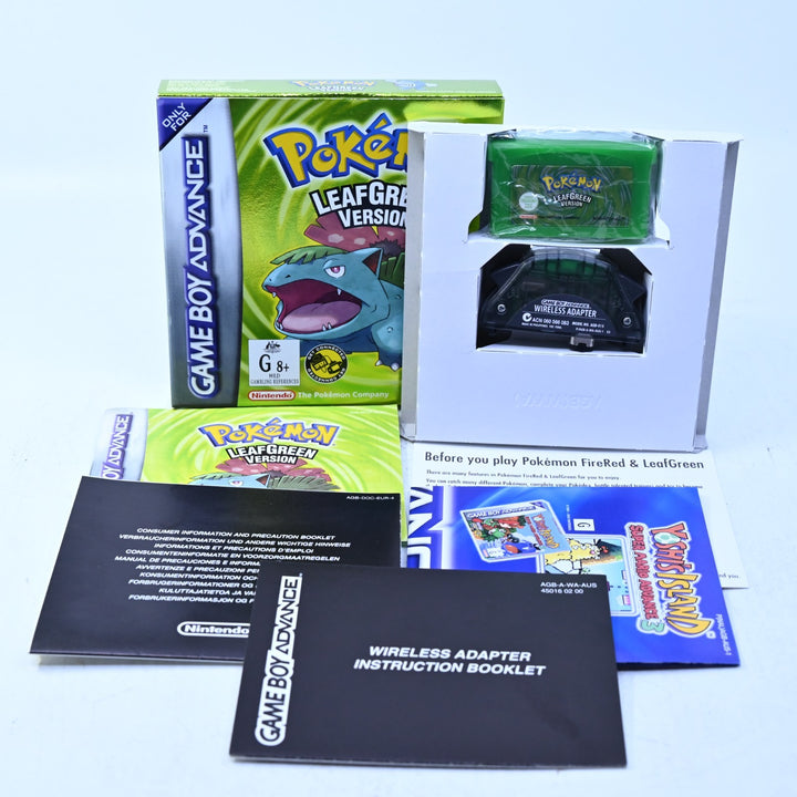 Pokemon LeafGreen Version - Nintendo Gameboy Advance / GBA Boxed Game - AUS PAL