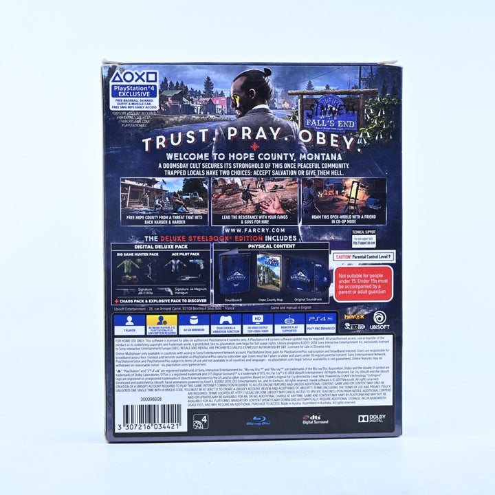Far Cry 5 Deluxe Steelbook Edition - Sony Playstation 4 / PS4 Game - CODE UNUSED