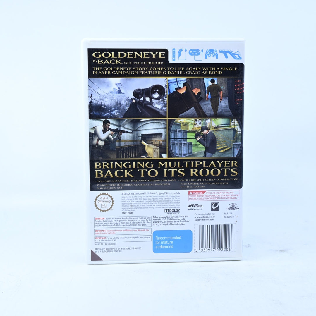GoldenEye 007 - Nintendo Wii Game + Manual - PAL - MINT DISC!