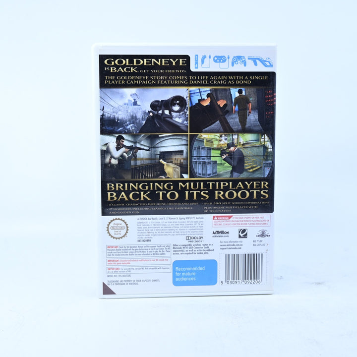 GoldenEye 007 - Nintendo Wii Game + Manual - PAL - MINT DISC!