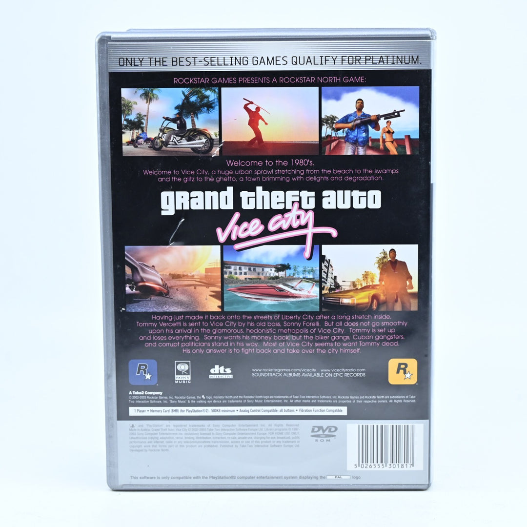 Grand Theft Auto: Vice City - Sony Playstation 2 / PS2 Game - Map + Manual - PAL