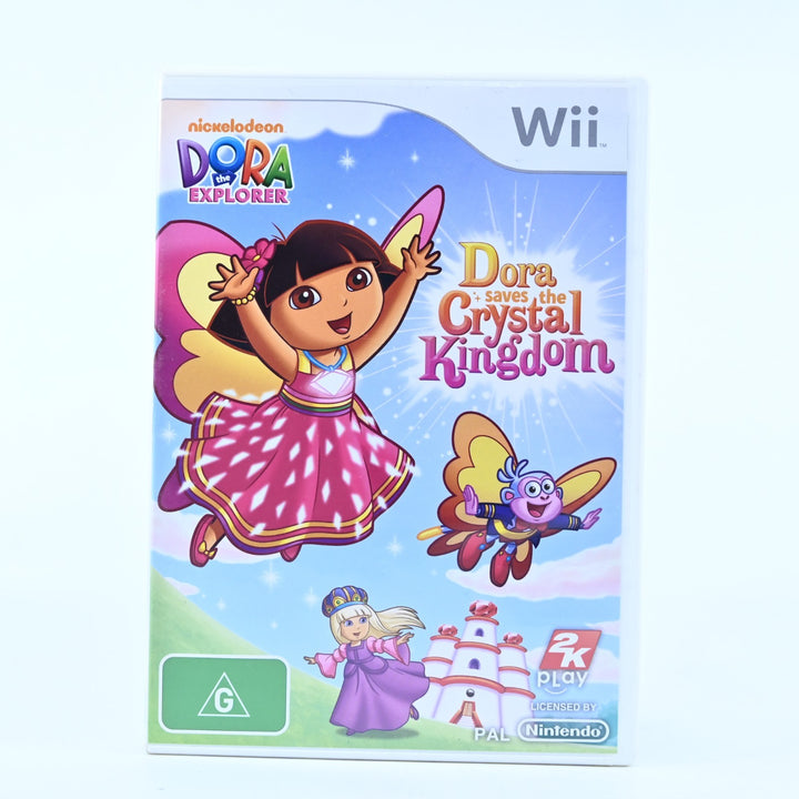 Dora Saves The Crystal Kingdom - Nintendo Wii Game + Manual - PAL - MINT DISC!