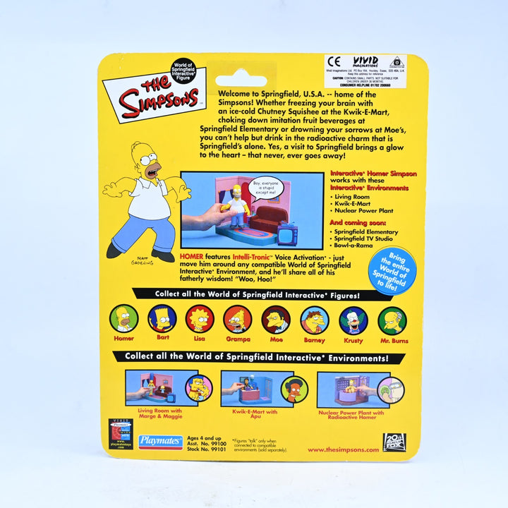 Homer Simpson - Simpsons Intelli-Tronic Voice Activation Toy - Playmates