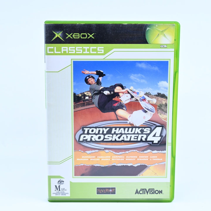 Tony Hawk's Pro Skater 4 - Original Xbox Game + Manual - PAL - MINT DISC!
