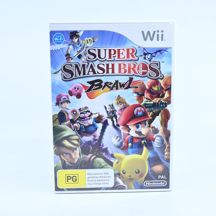 Super Smash Bros. Brawl - Nintendo Wii Game + Manual - PAL - MINT DISC!