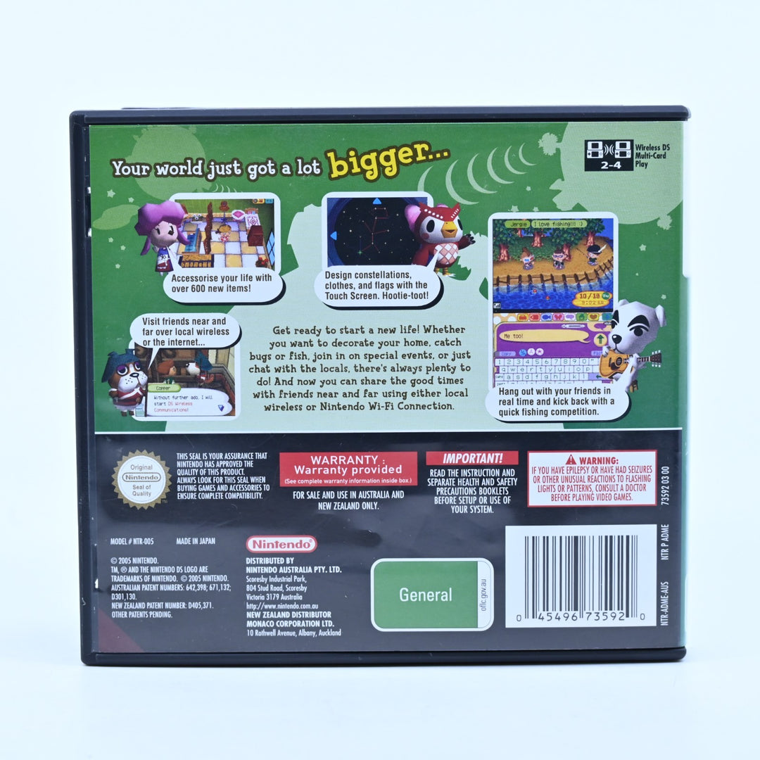 Animal Crossing: Wild World - Nintendo DS Game - PAL + Manual - FREE POST!