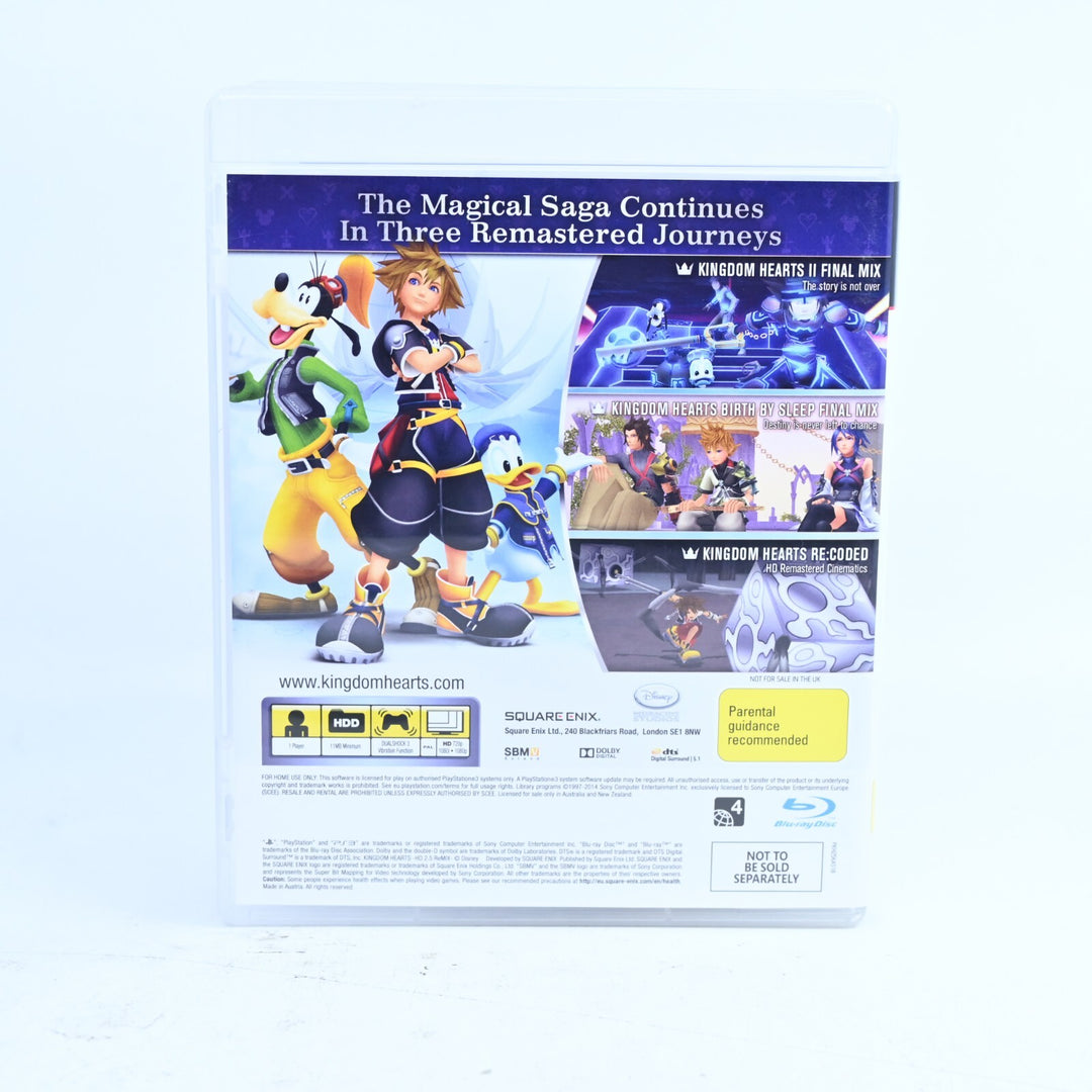 Kingdom Hearts HD 2.5 ReMIX - Sony Playstation 3 / PS3 Game + Manual