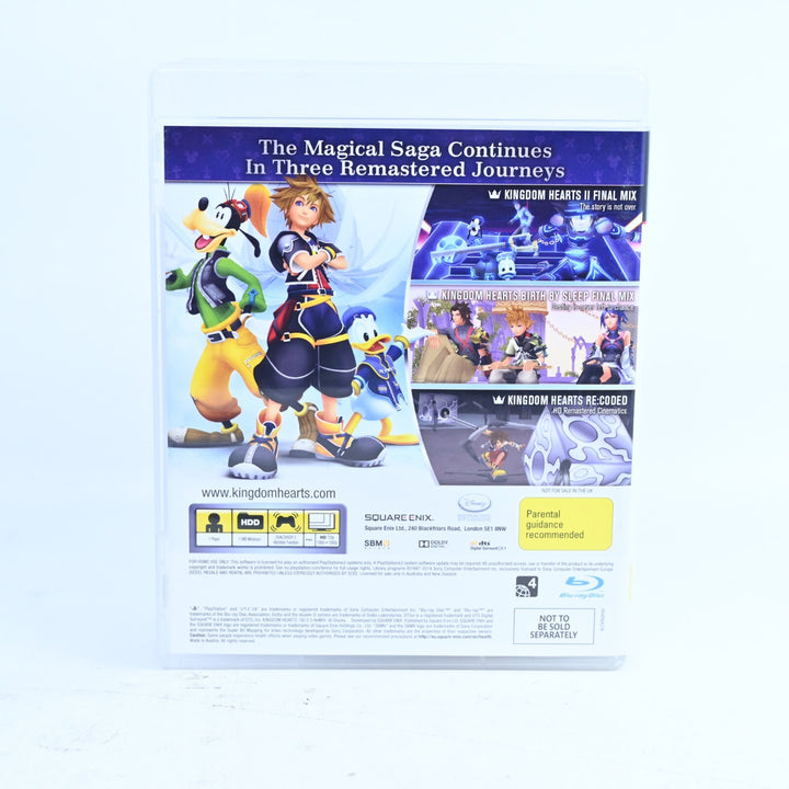 Kingdom Hearts HD 2.5 ReMIX - Sony Playstation 3 / PS3 Game + Manual
