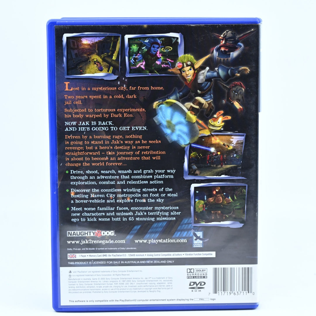 JAK II: Renegade - Sony Playstation 2 / PS2 Game - PAL - NEAR MINT DISC!