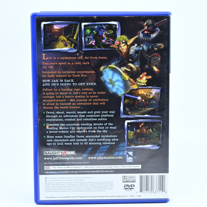 JAK II: Renegade - Sony Playstation 2 / PS2 Game - PAL - NEAR MINT DISC!