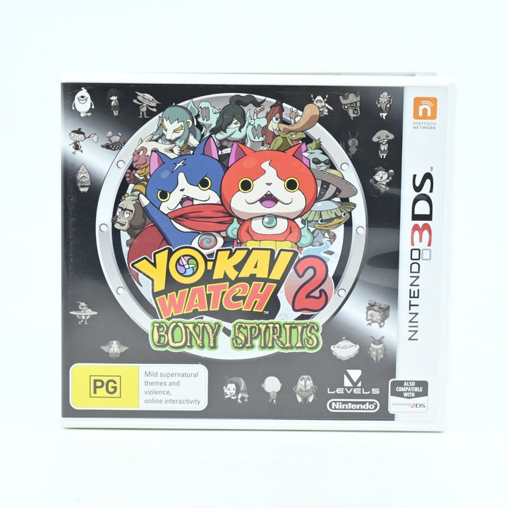 LIKE NEW! Yo-kai Watch 2: Bony Spirits - Nintendo 3DS Game - PAL - FREE POST!