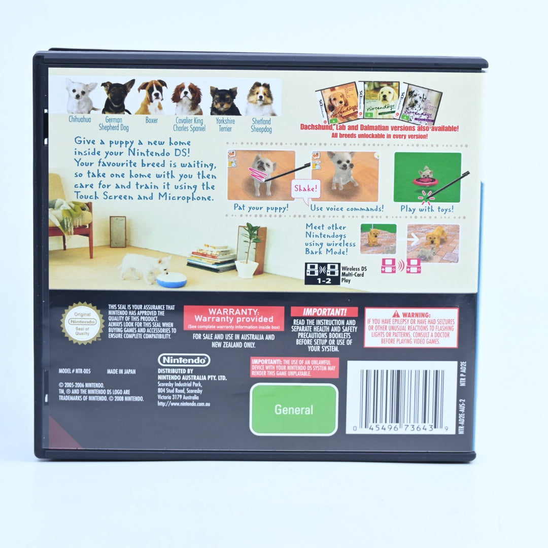 Nintendogs: Chihuahua & Friends - Nintendo DS Game - PAL + Manual