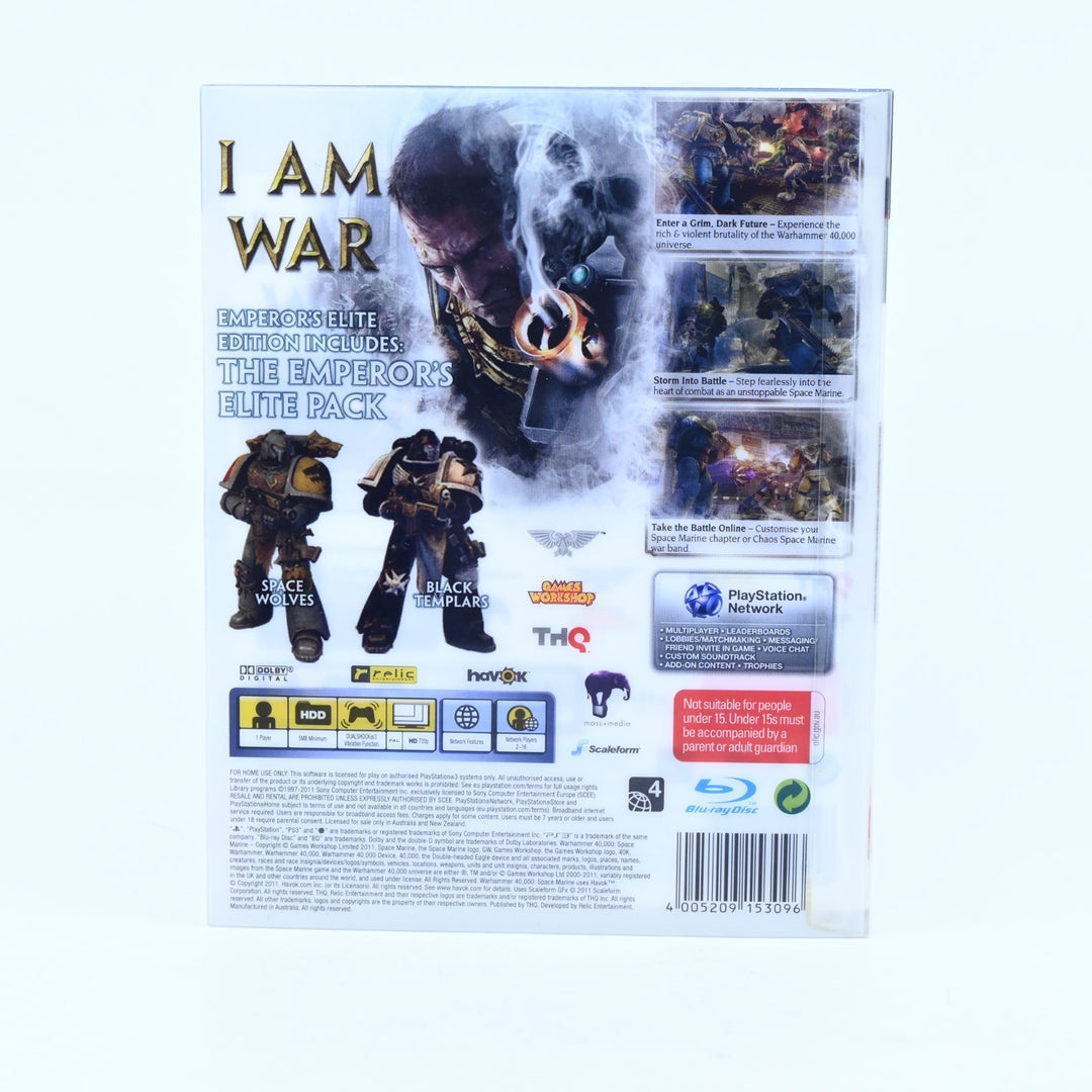 Warhammer 40K: Space Marine - Sony Playstation 3 / PS3 Game + Manual - FREE POST