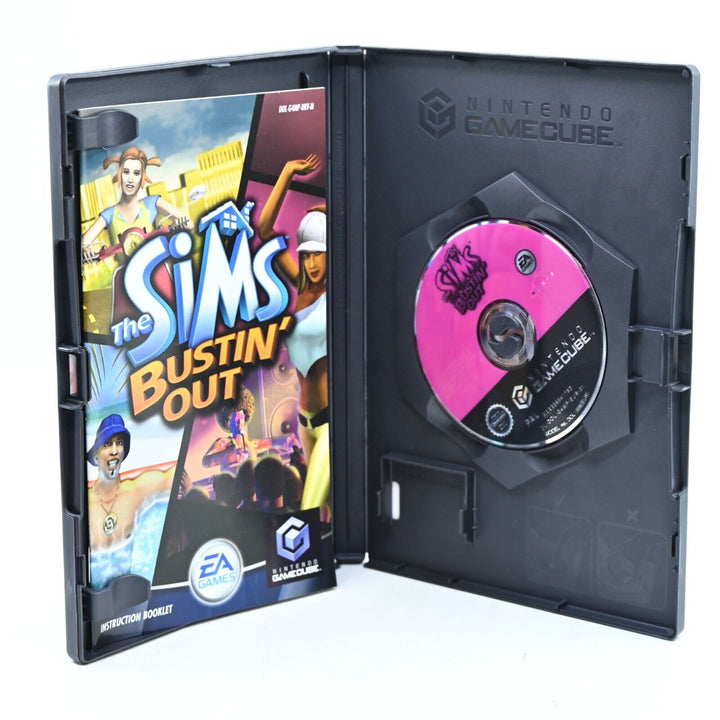 The Sims Bustin' Out - Nintendo Gamecube Game + Manual - PAL - FREE POST!