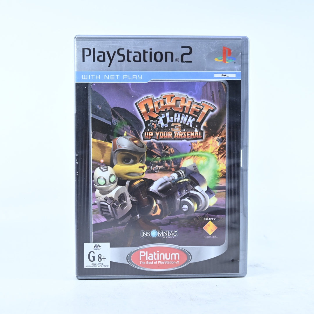 Ratchet & Clank 3: Up Your Arsenal - Sony Playstation 2 / PS2 Game + Manual
