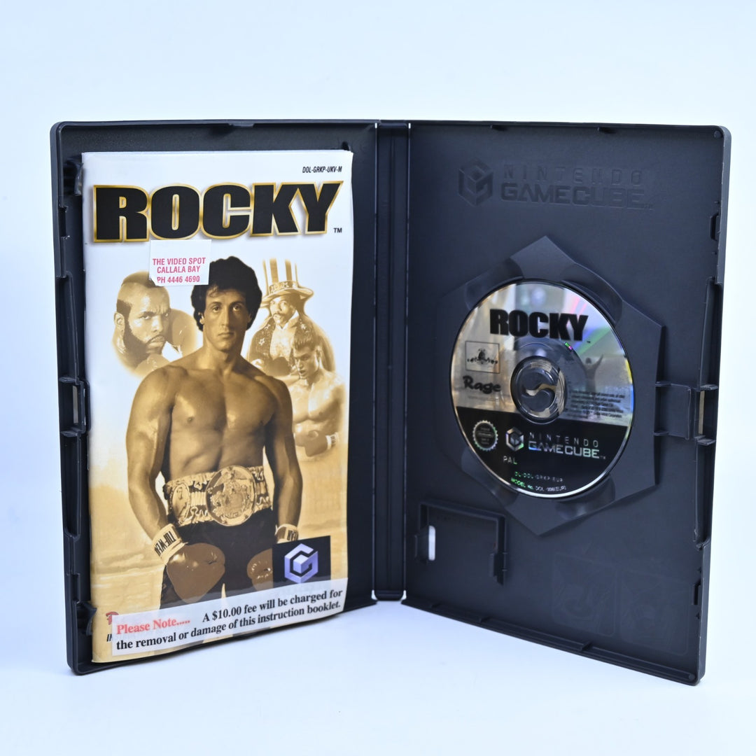 Rocky - Nintendo Gamecube Game + Manual - PAL - Ex-Rental - FREE POST!