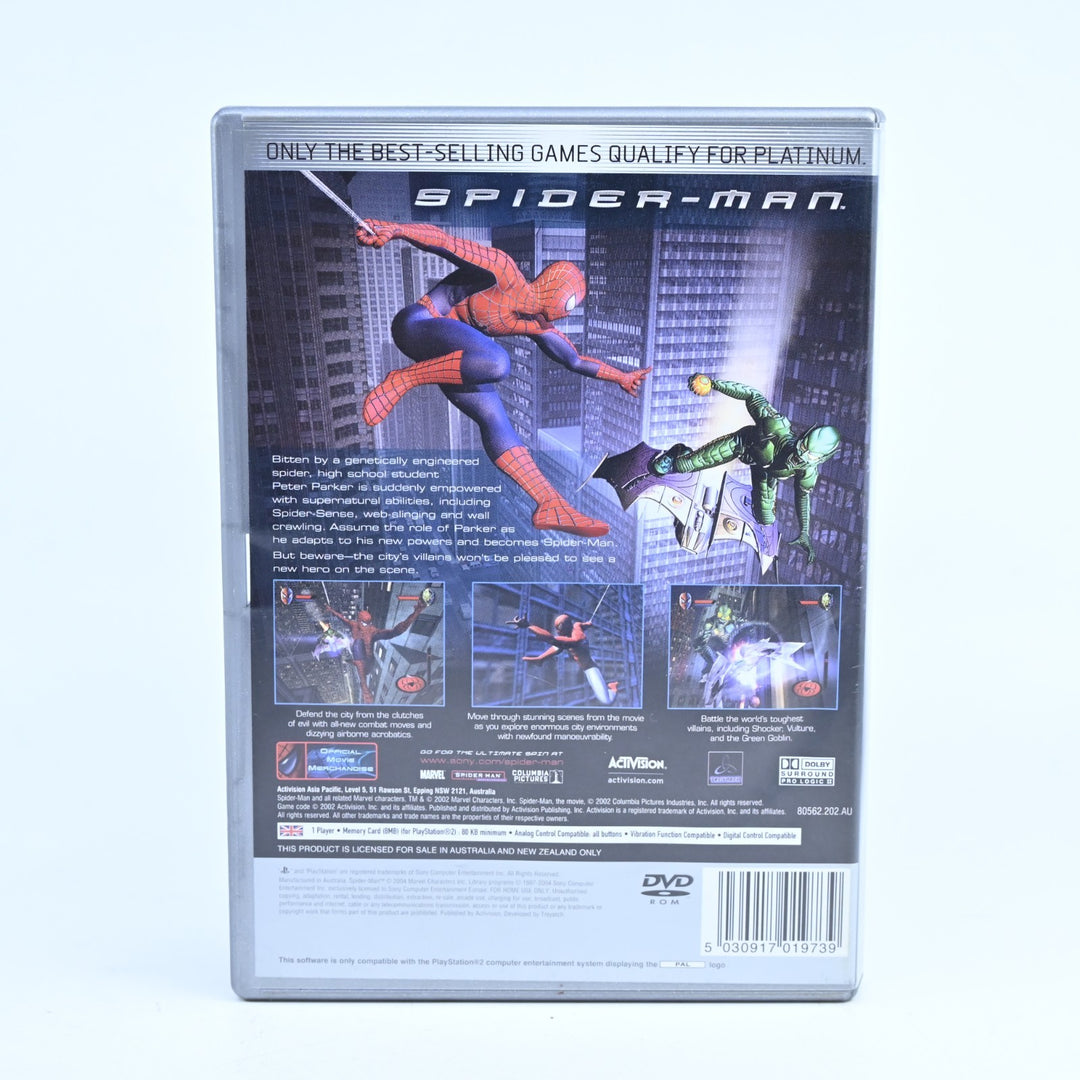 Spider-Man - Sony Playstation 2 / PS2 Game + Manual - PAL - MINT DISC!