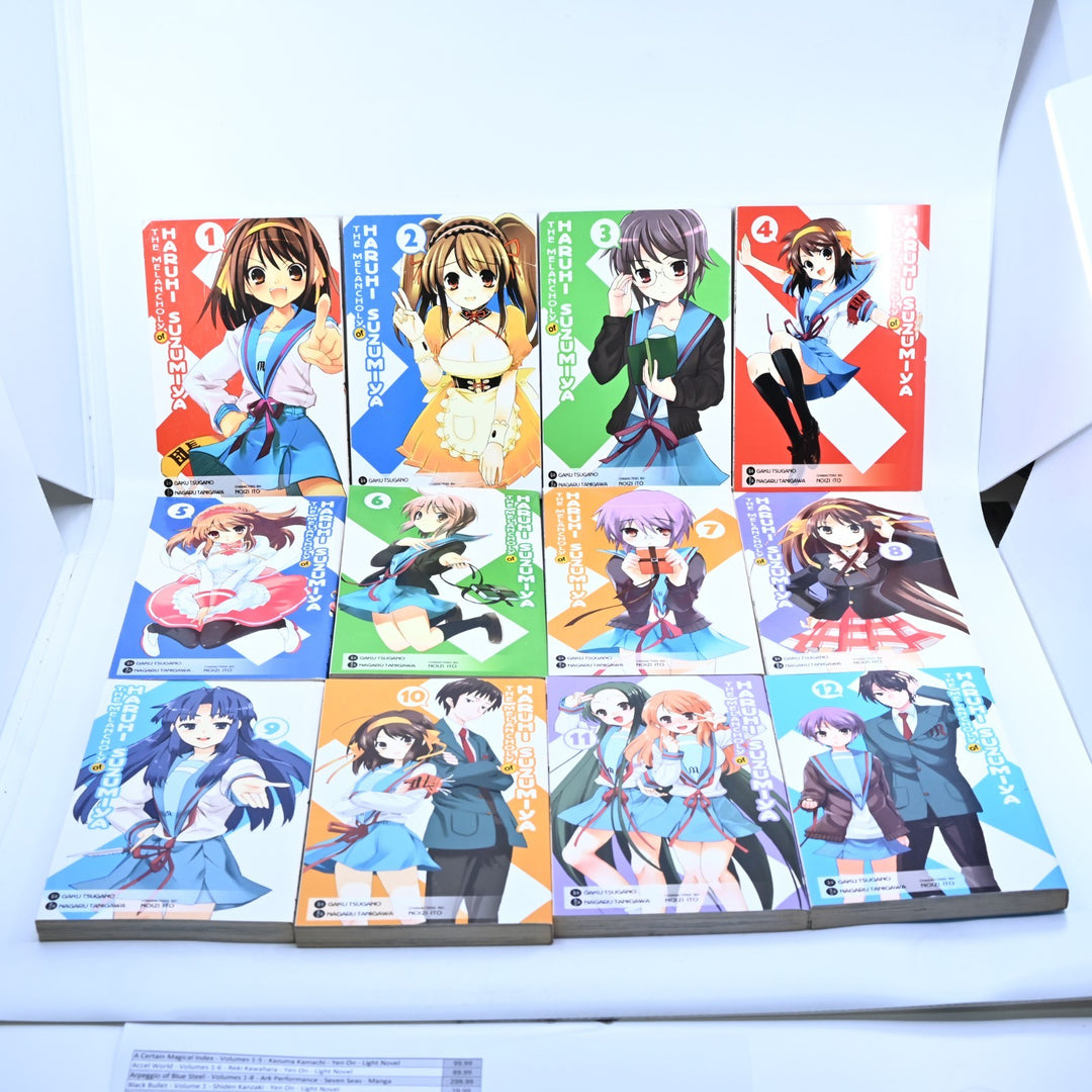 The Melancholy of Haruhi Suzumiya - Volumes 1-12 - Nagaru Tanigawa - Manga