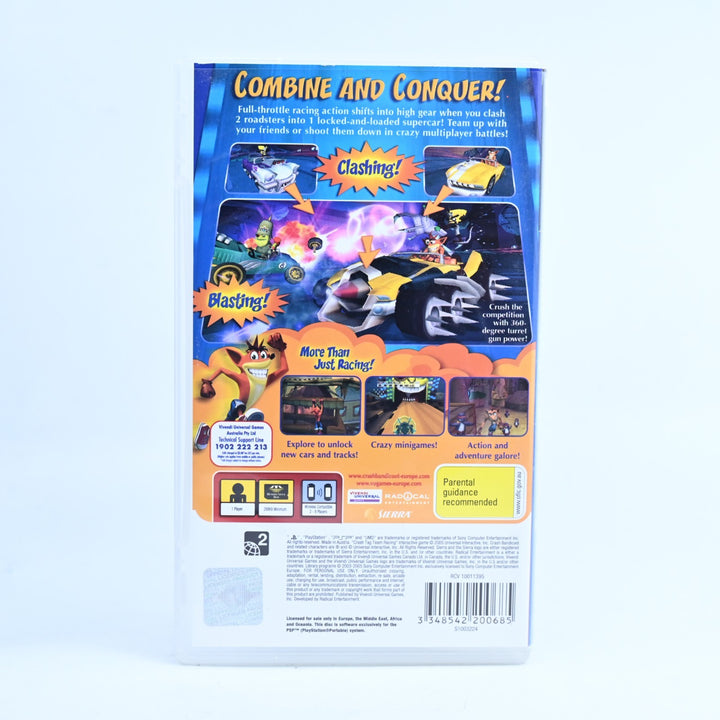 Crash Tag Team Racing - Sony PSP Game - No Manual - FREE POST!