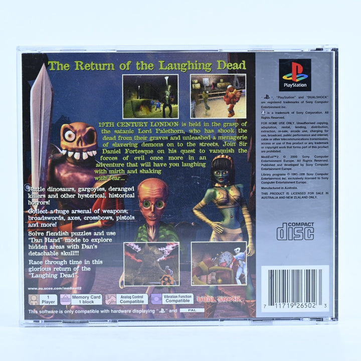 Medievil 2 - Sony Playstation 1 / PS1 Game + Manual - PAL