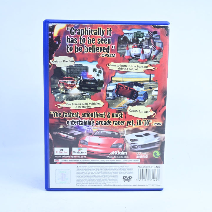 Burnout 2: Point of Impact - Sony Playstation 2 / PS2 Game + Manual - PAL