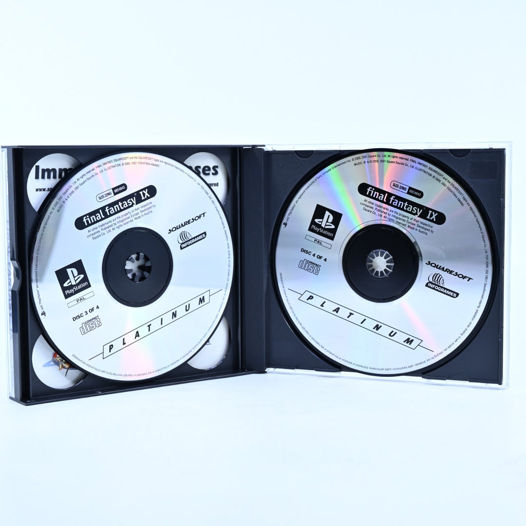 Final Fantasy IX - Sony Playstation 1 / PS1 Game + Manual - PAL - MINT DISC!