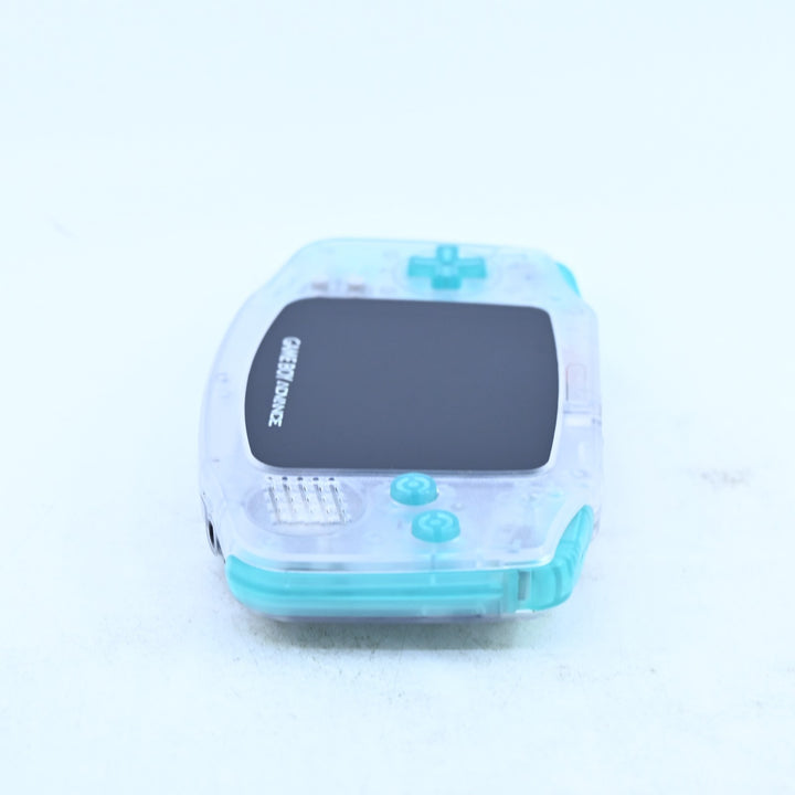 Clear Clear/Blue + IPS Screen - Nintendo Gameboy Advance Console - AGB-001