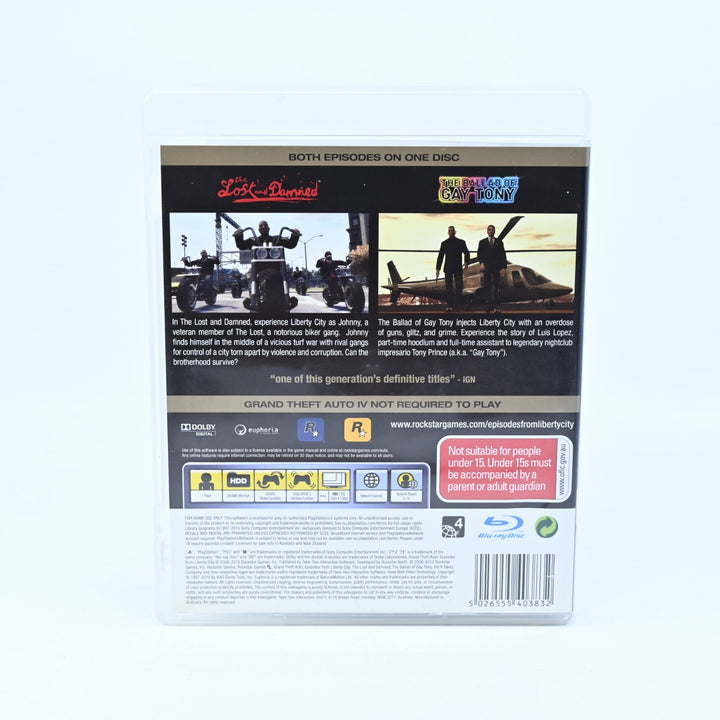 Grand Theft Auto: Episodes from Liberty City - PS3 Game + Manual
