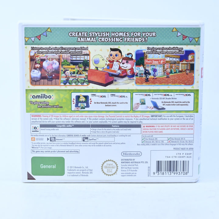 Animal Crossing: Happy Home Designer - Nintendo 3DS Game - PAL + Manual