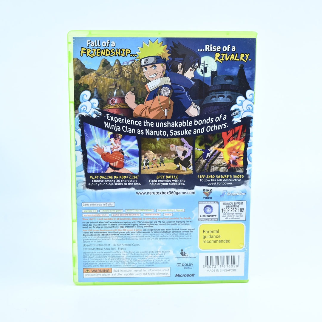 Naruto The Broken Bond - Xbox 360 Game - No Manual - PAL - MINT DISC!