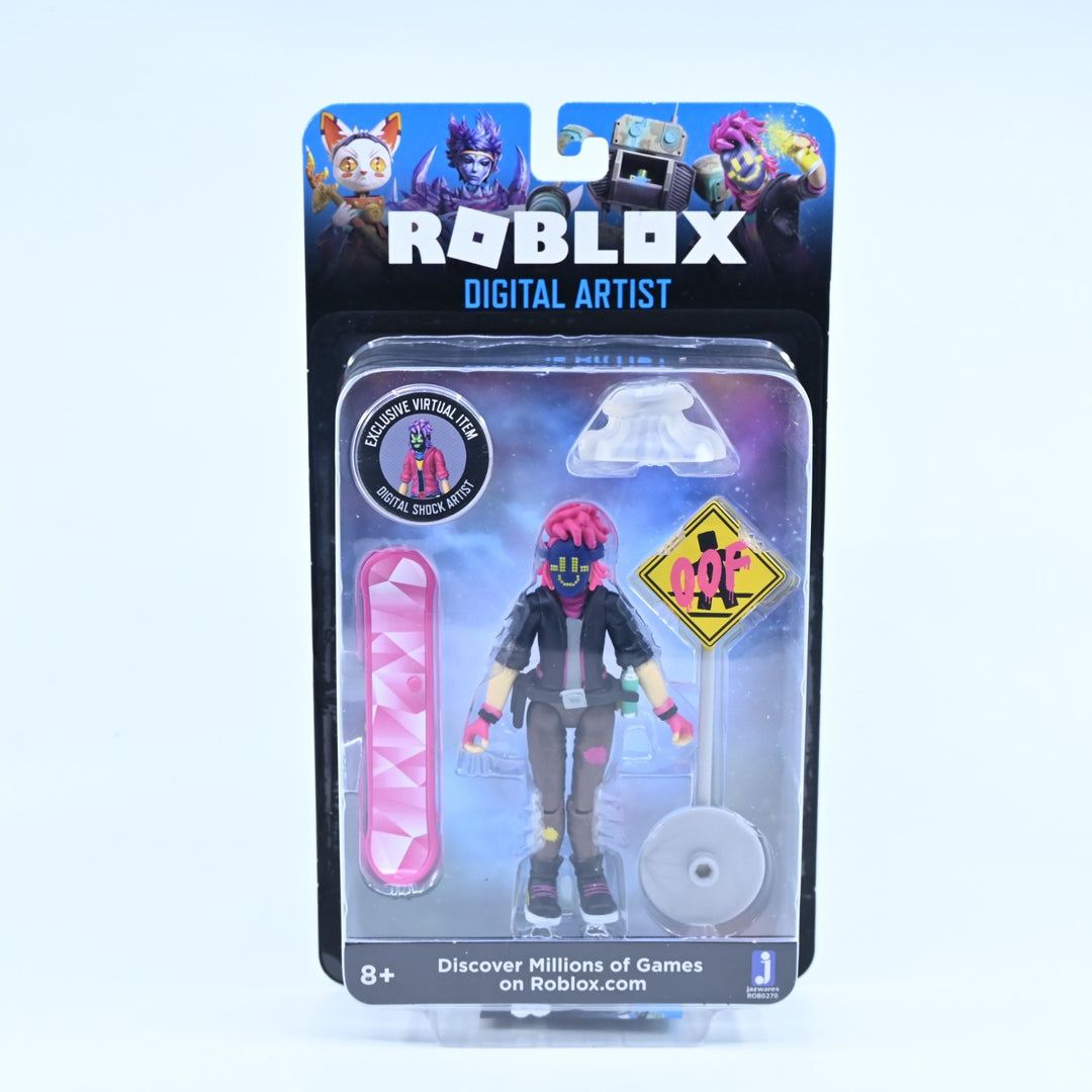 Digital Artist Figure - SEALED - Roblox Action Figure + Virtual Item