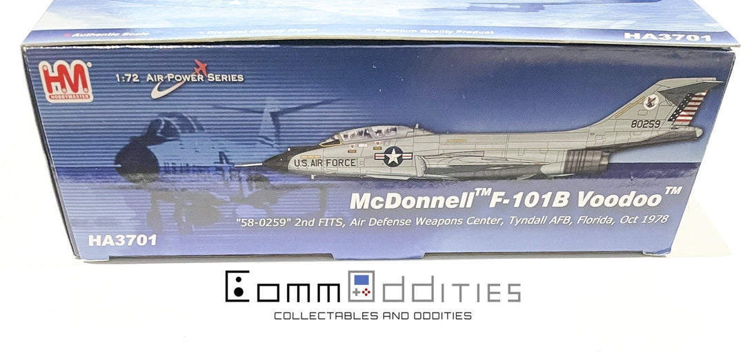 AS NEW! Hobby Master HA3701 1:72 McDonnell F-101B Voodoo USAF ADWC Tyndall Jet