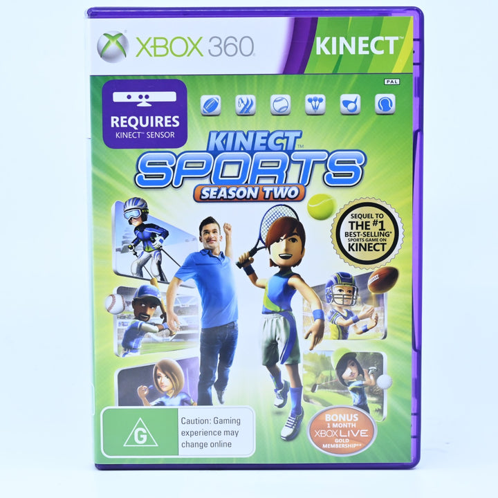Kinect Sports: Season Two - Xbox 360 Kinect Game + Manual - PAL - MINT DISC!