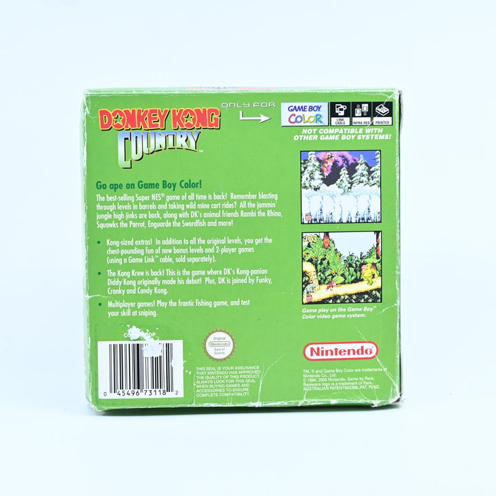 Donkey Kong Country - Nintendo Gameboy Color Boxed Game - PAL - NEW BATTERY