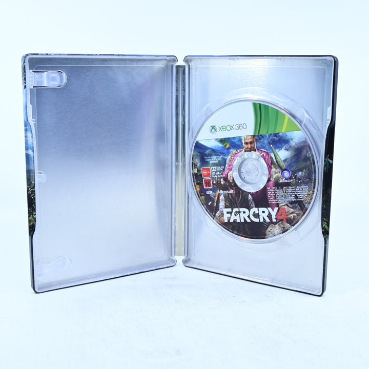 Far Cry 4 - Steelbook Edition - Xbox 360 Game + Manual - PAL - MINT DISC!