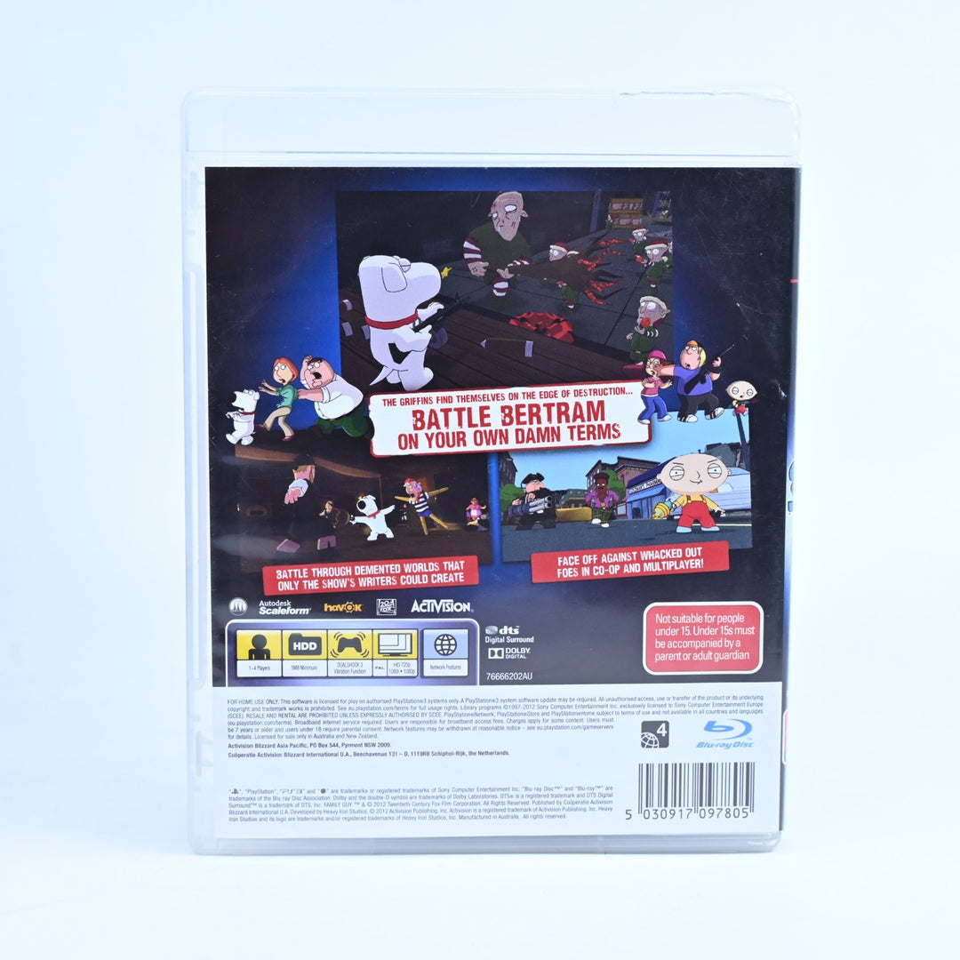 Family Guy - Back To The Multiverse - Sony Playstation 3 / PS3 Game + Manual