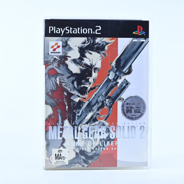 Metal Gear Solid 2: Sons of Liberty - Sony Playstation 2 / PS2 Game + Manual